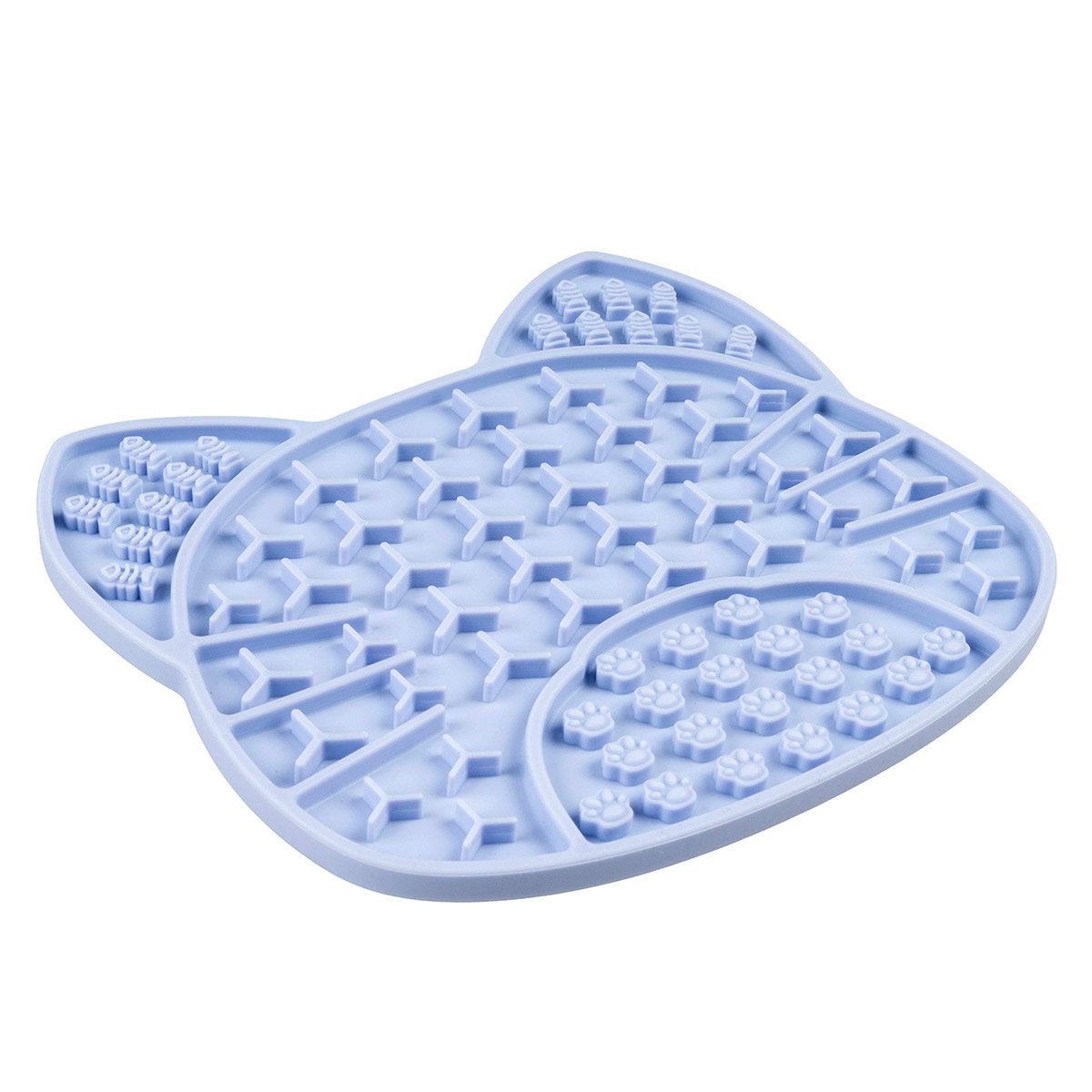 duvoplus Schleckmatte Katze 18 x 16 x 1 cm lila