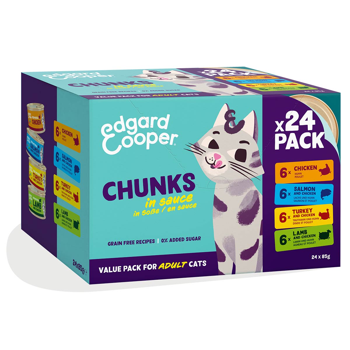 Edgard &amp; Cooper Adult Multipack in Soße 24x85 g