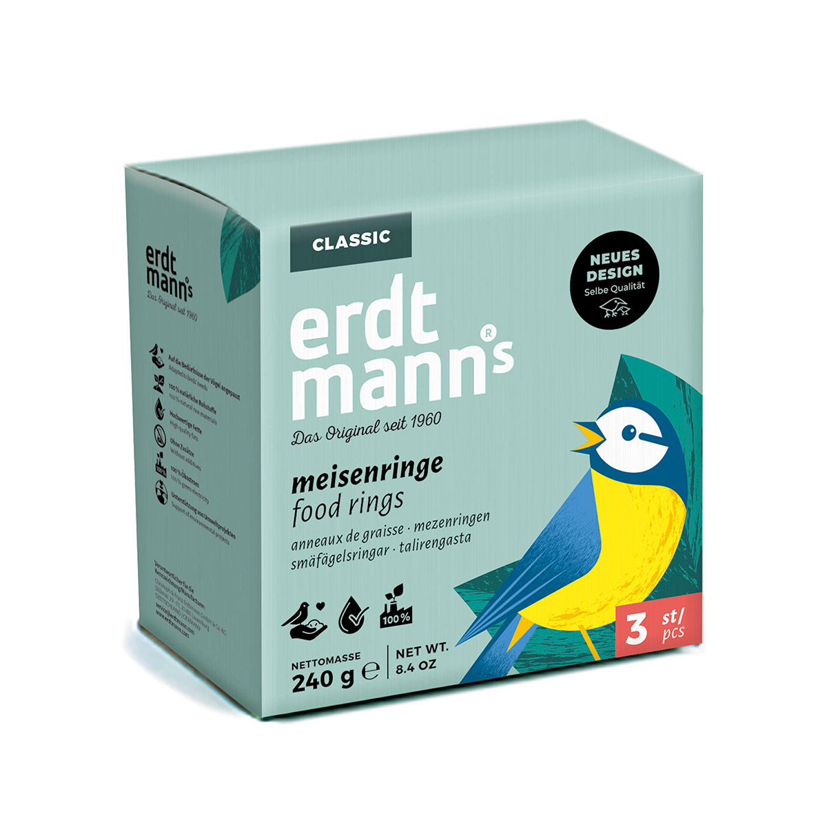 Erdtmann's Meisenringe 3 Stück