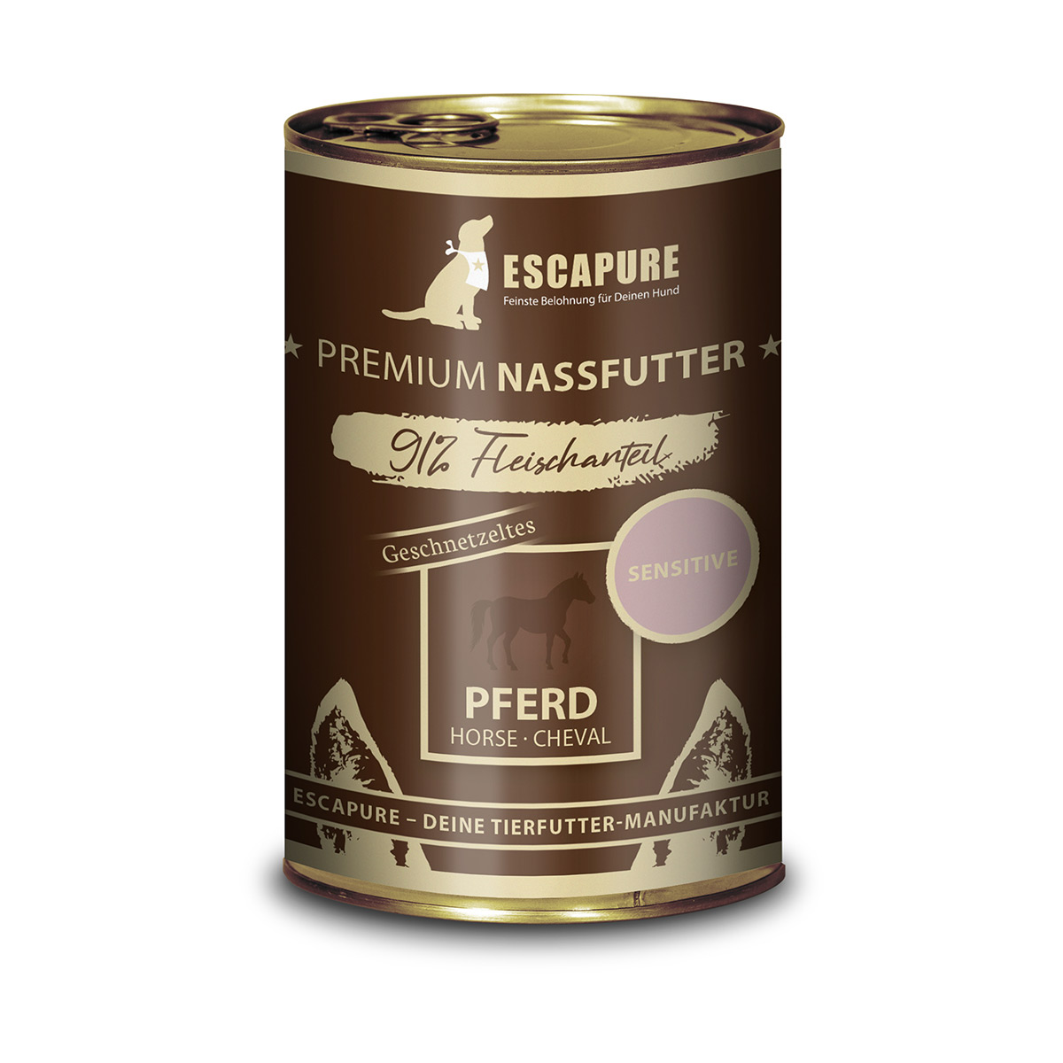 Escapure Pferde Geschnetzeltes Menü