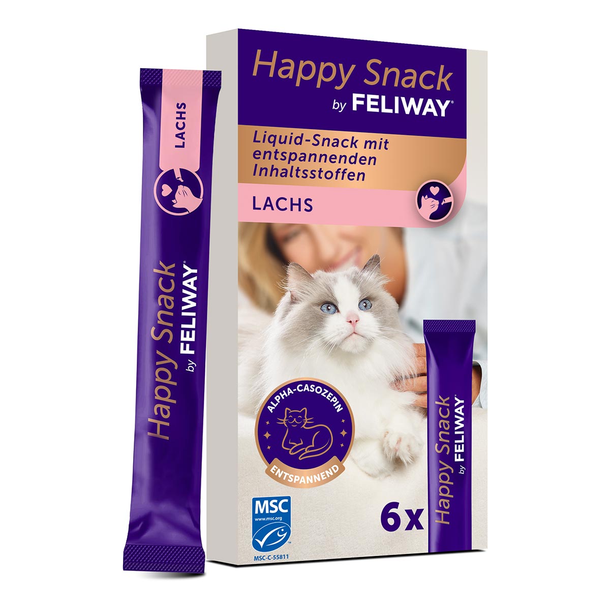 FELIWAY Happy Snack Lach 6x15 g