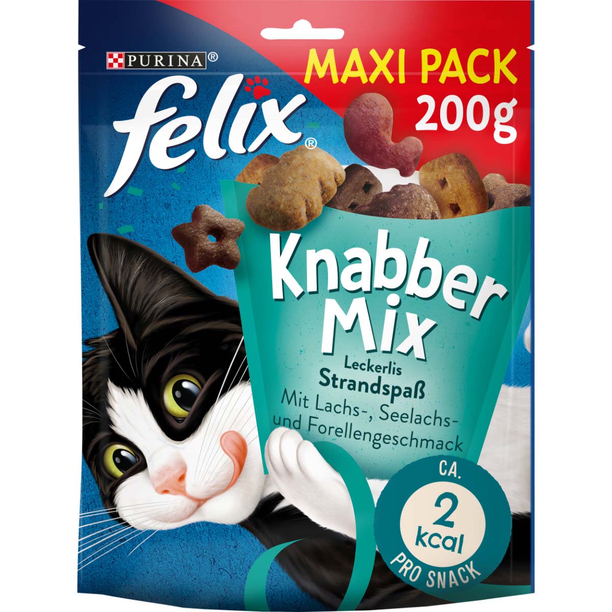 FELIX KnabberMix Strandspaß Katzensnack bunter Mix