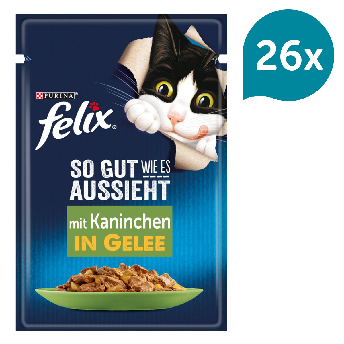 FELIX So gut wie es aussieht in Gelee mit Kaninchen