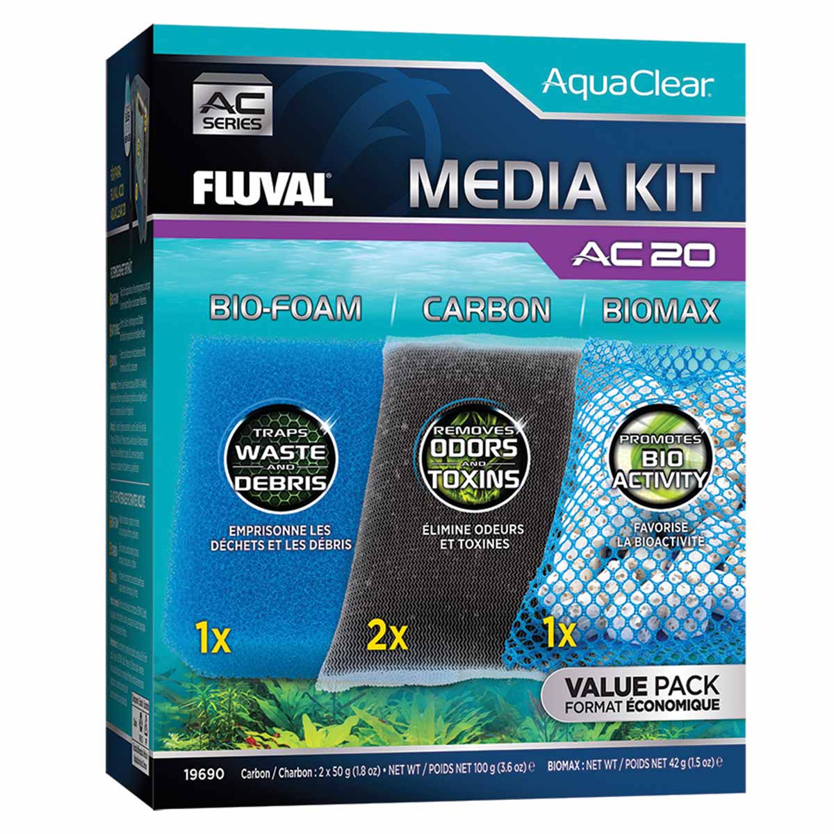 Fluval AquaClear Filtermedien-Set