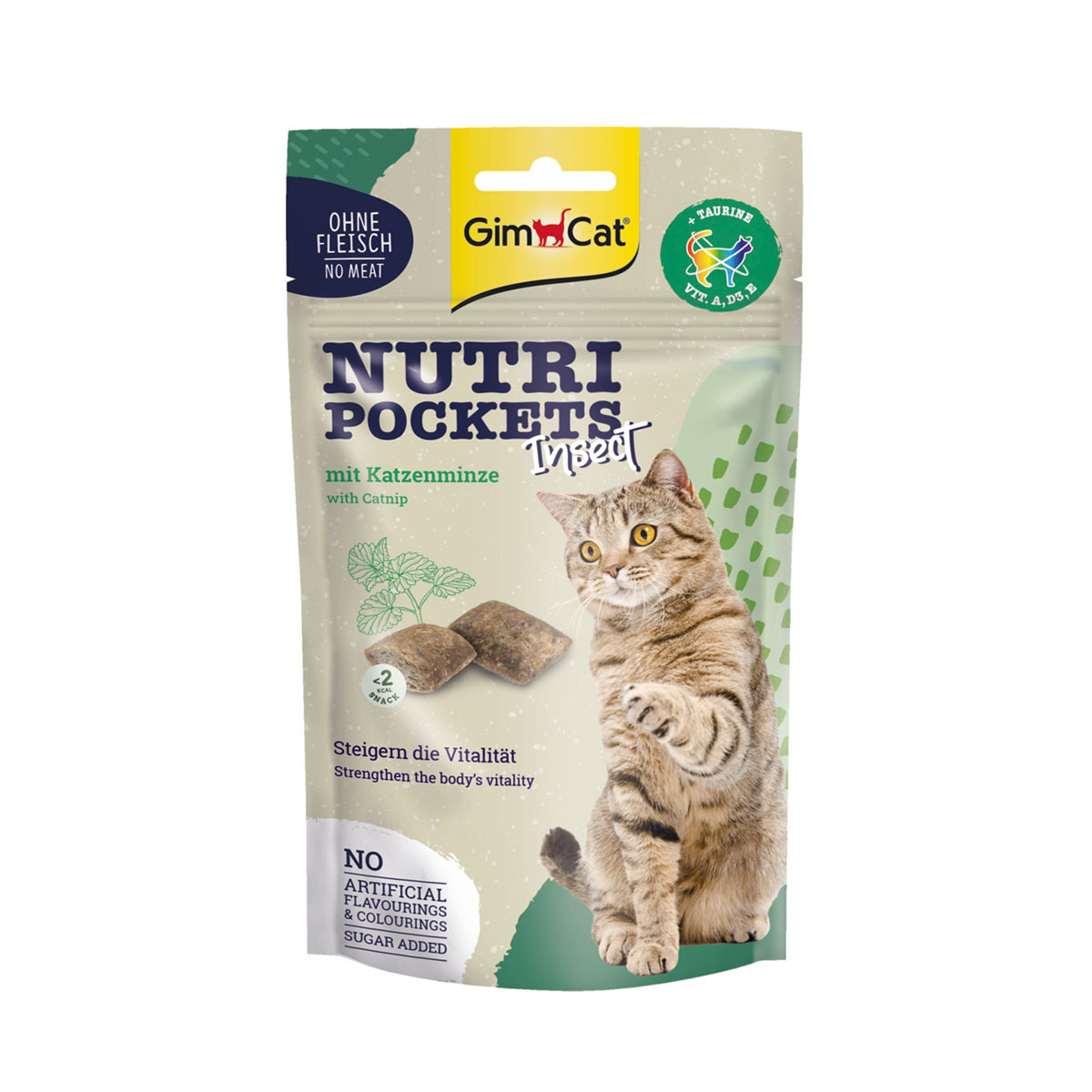 GimCat Nutri Pockets Insekt &amp; Katzenminze 60g