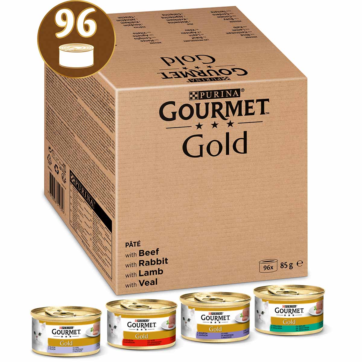GOURMET Gold Feine Pastete Mixpaket 96x85g