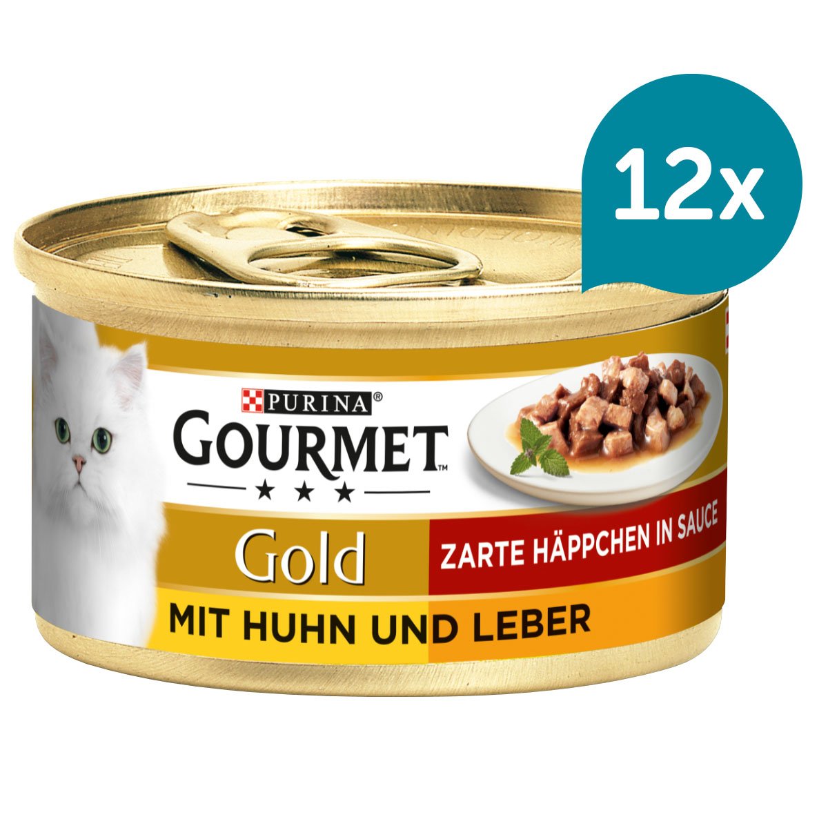 GOURMET Gold Zarte Häppchen in Sauce mit Huhn und Leber