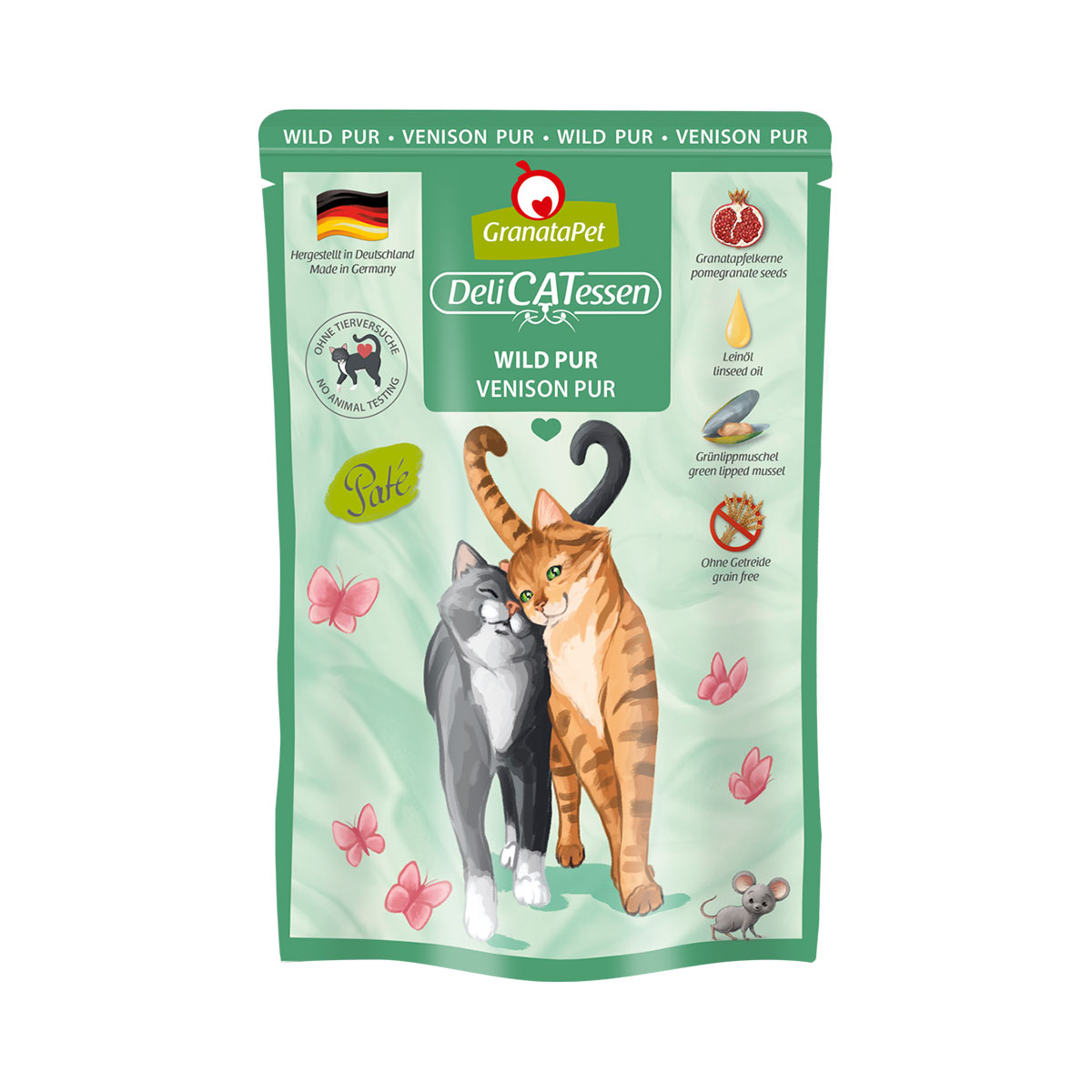 GranataPet Katze - Delicatessen Pouch Wild PUR
