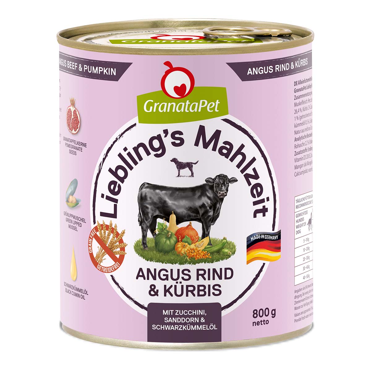 GranataPet Liebling's Mahlzeit Angus Rind und Kürbis