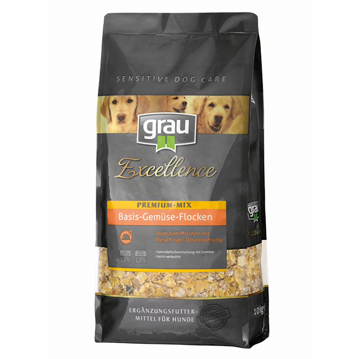 Grau Excellence Hunde-Trockenfutter Premium-Mix Basis-Gemüse-Flocken