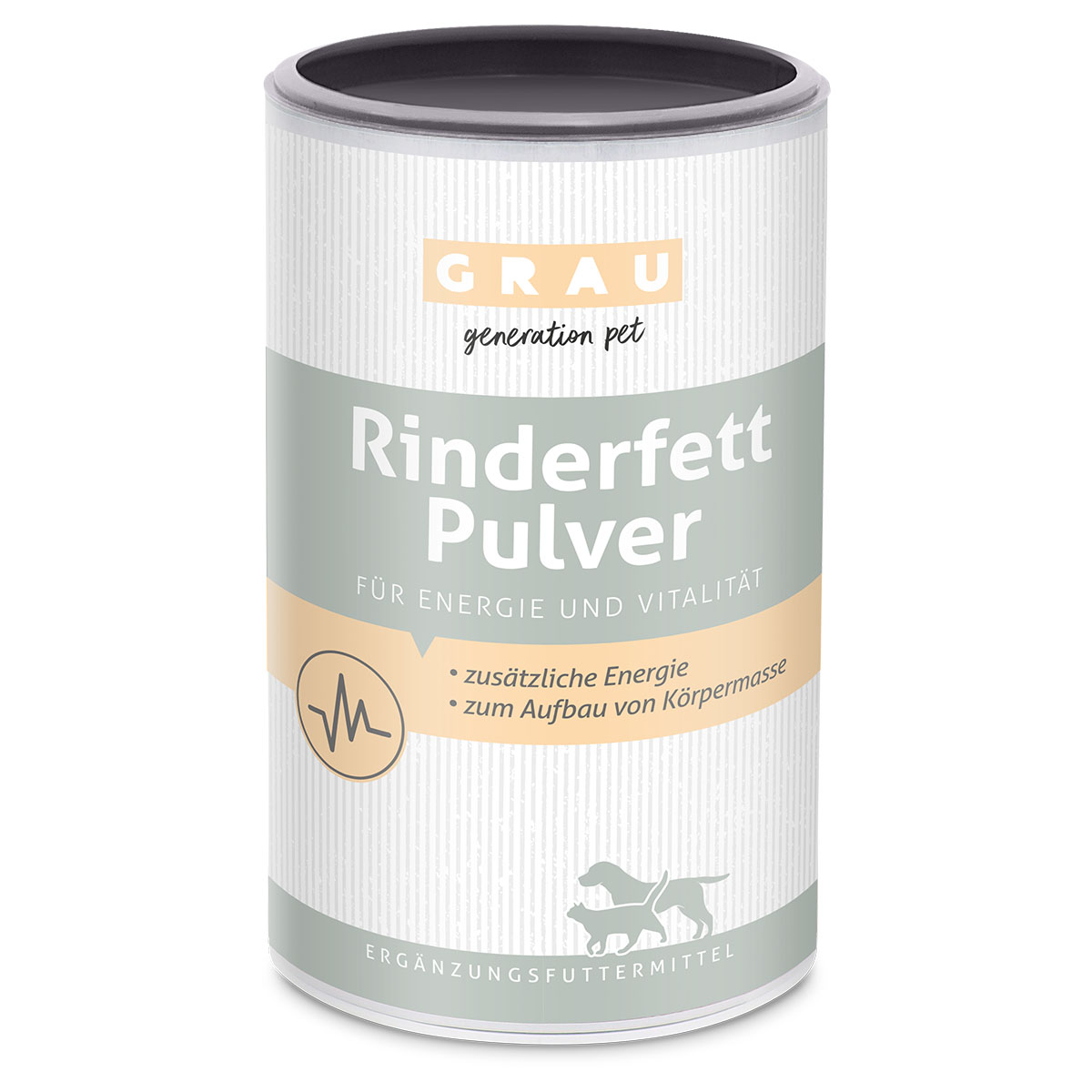 Grau Rinderfett-Pulver