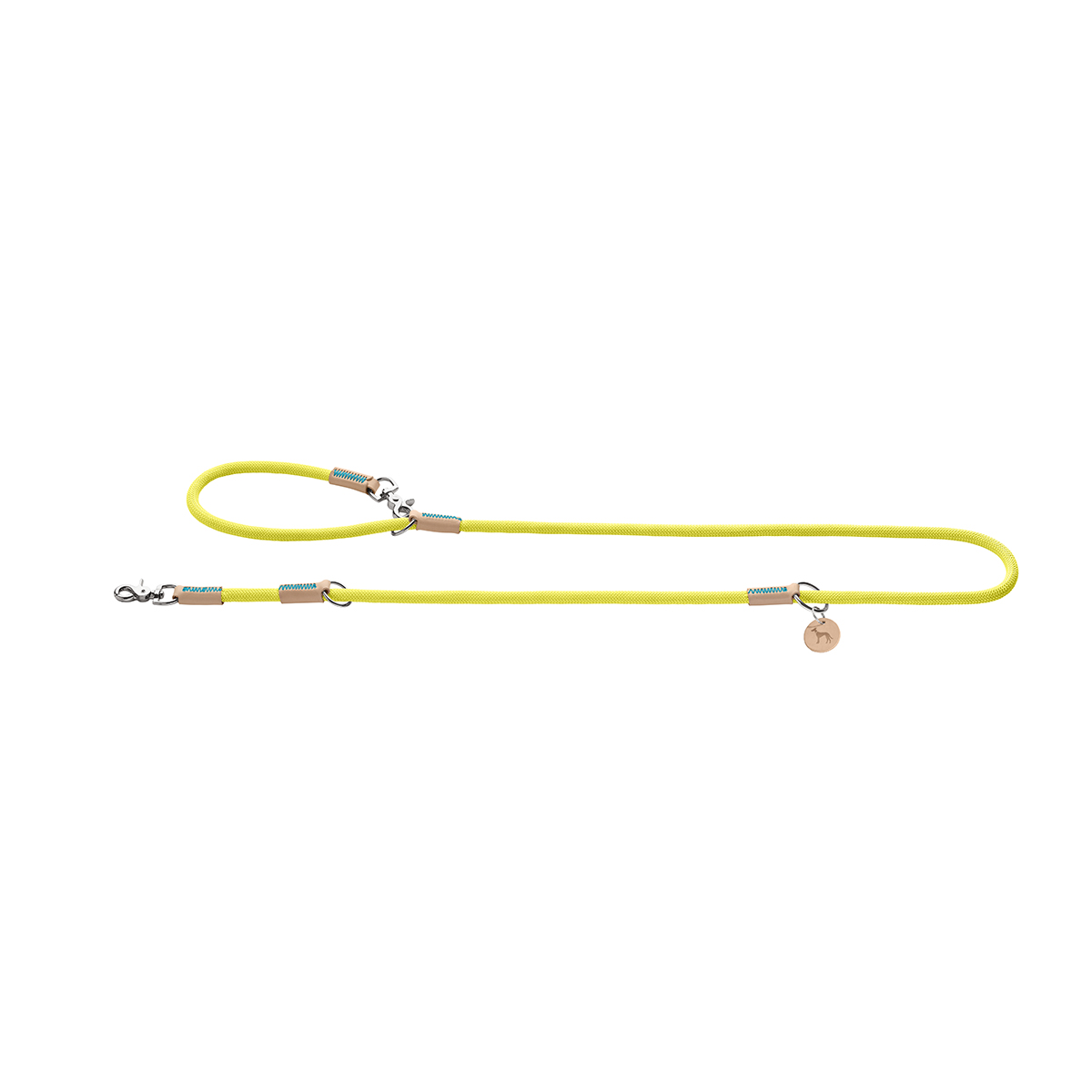 Hunter verstellbare Leine Malia 10/200 lime/natur | Gebrauchtware