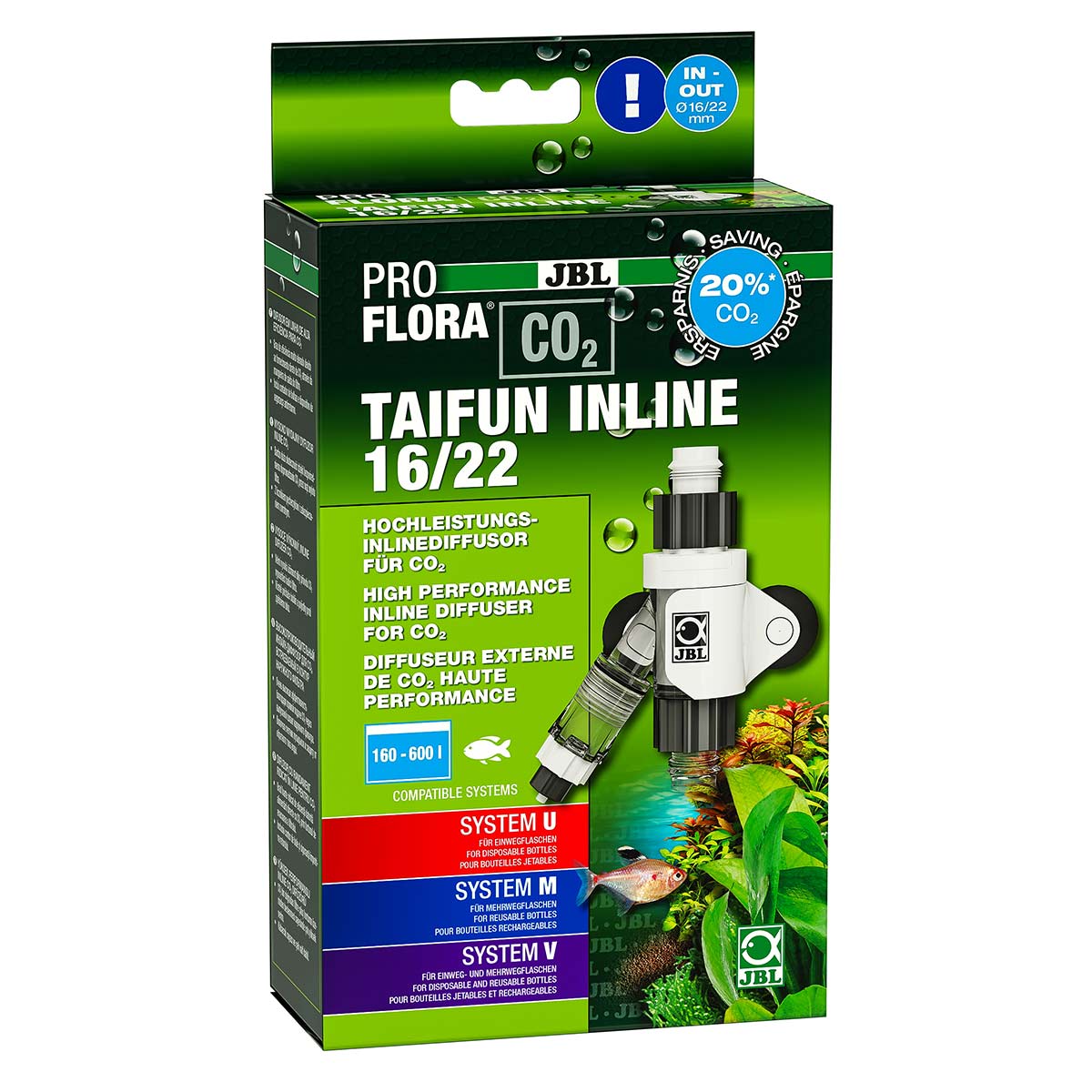 JBL Proflora CO2 TAIFUN INLINE 16/22 | Gebrauchtware