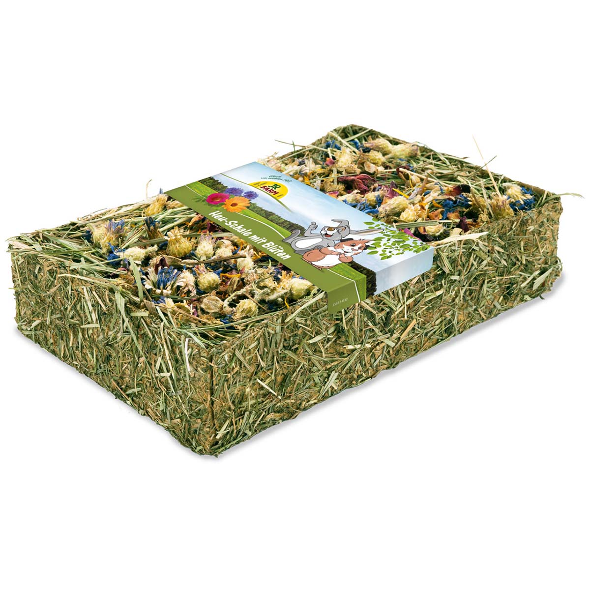 JR Farm Heu-Schale mit Blüten