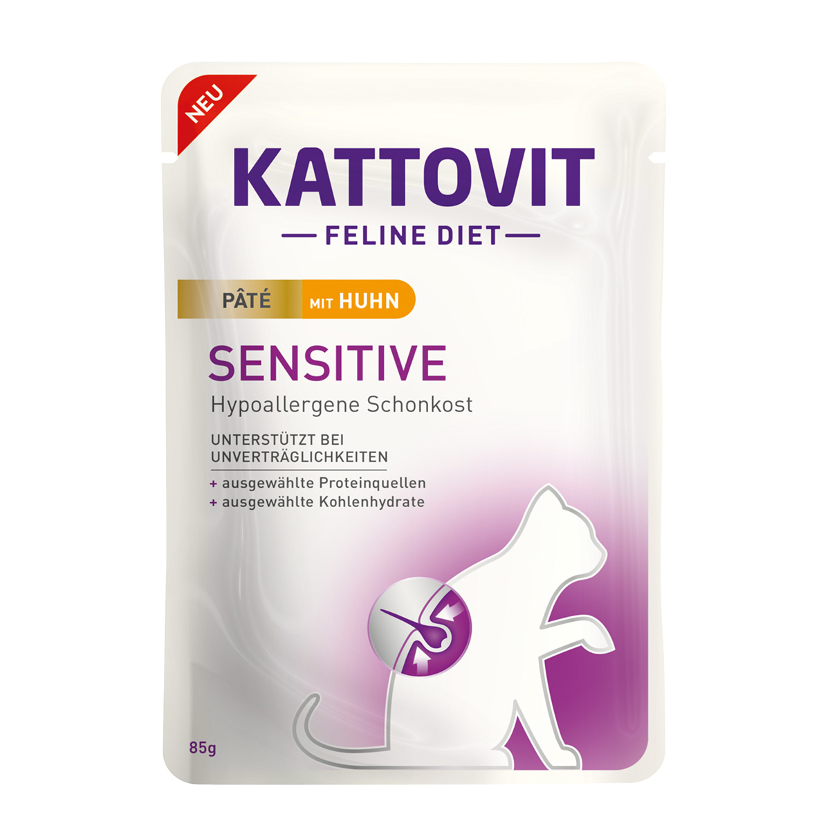 Kattovit Sensitive Paté mit Huhn