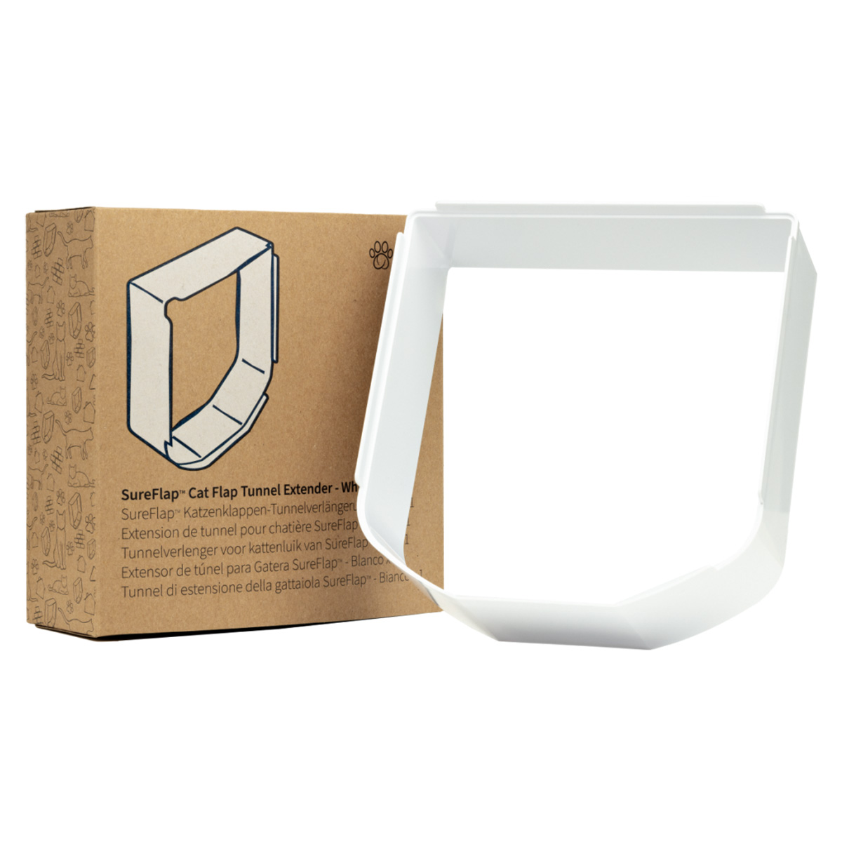 SureFlap® Katzenklappe Tunnelverlängerung, weiß