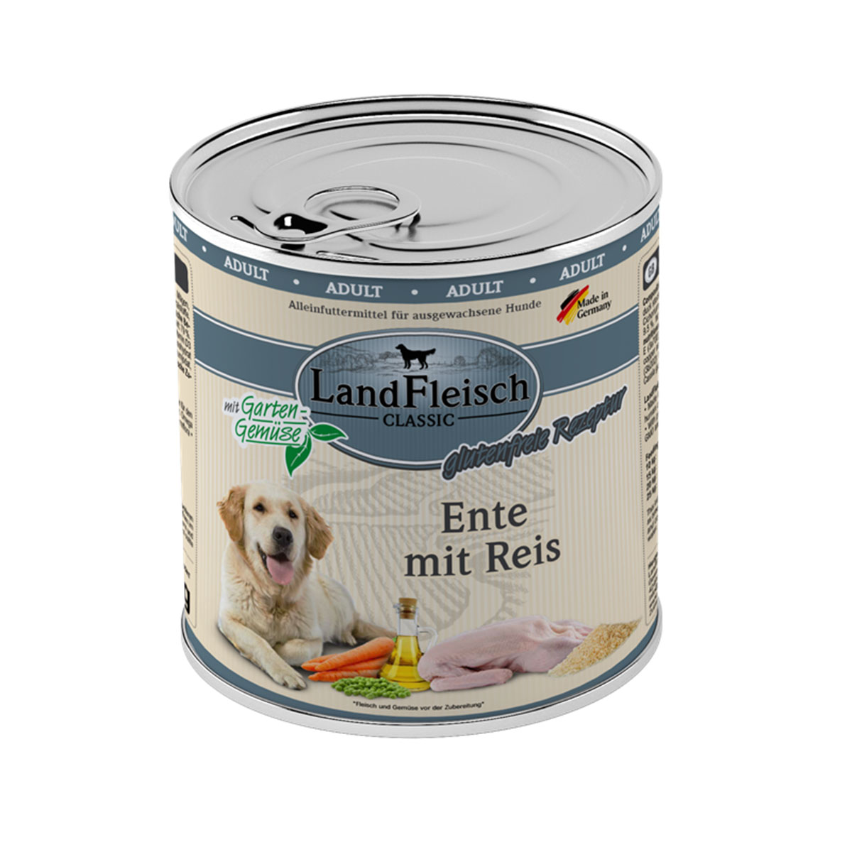 LandFleisch Dog Classic Ente mit Reis
