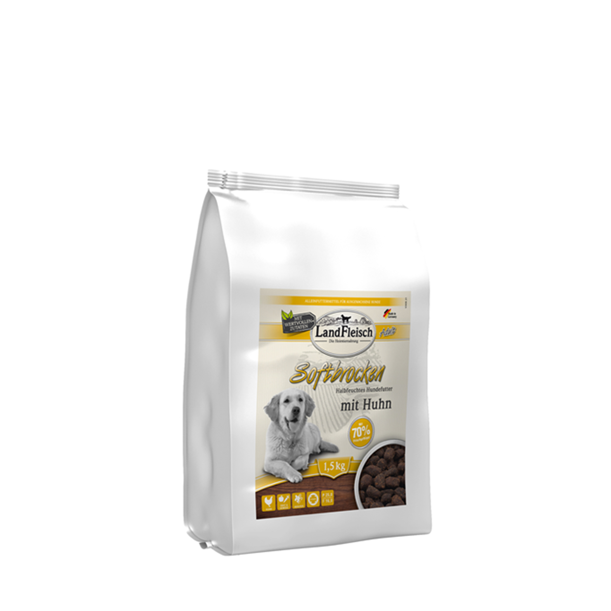 Landfleisch Dog Softbrocken mit Huhn