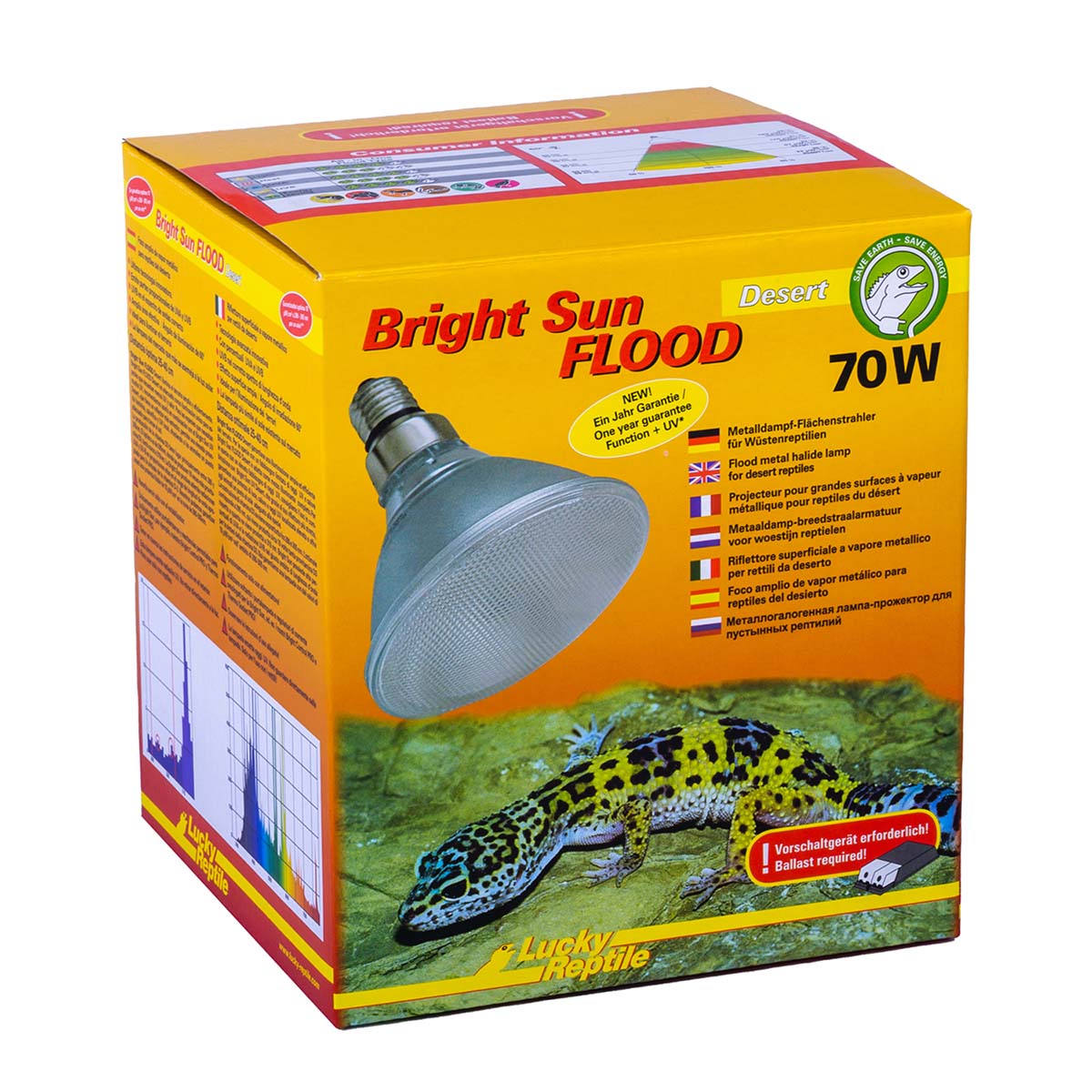 Lucky Reptile Bright Sun FLOOD Desert 70W