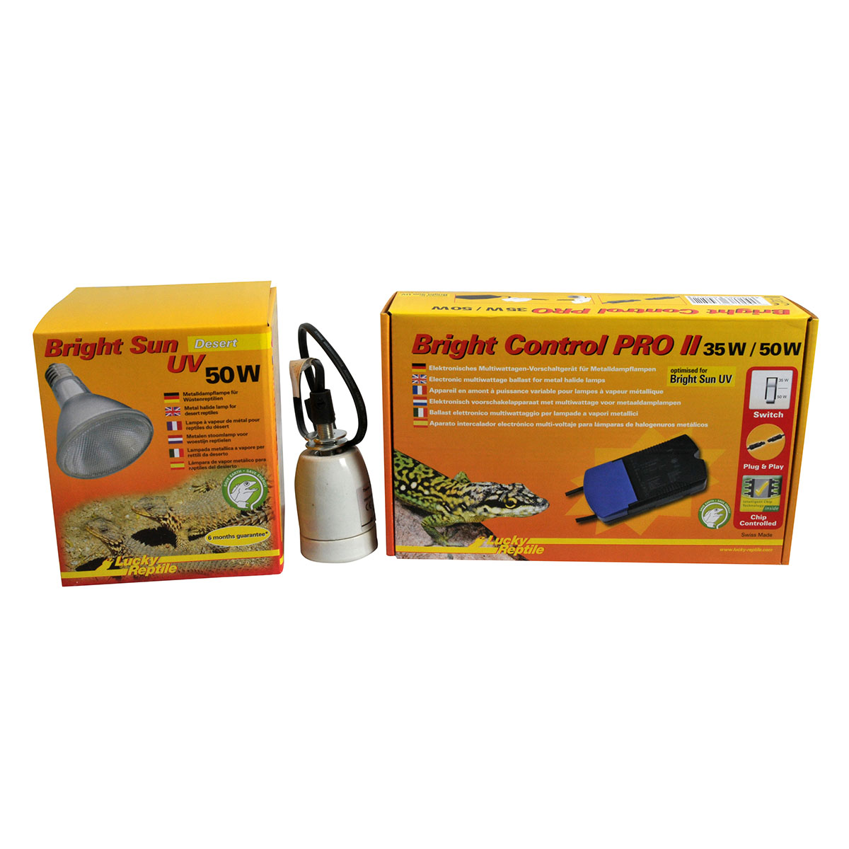 Lucky Reptile Bright Sun UV 50 W Komplettset