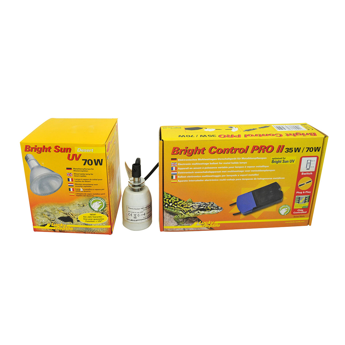 Lucky Reptile Bright Sun UV 70 W Komplettset