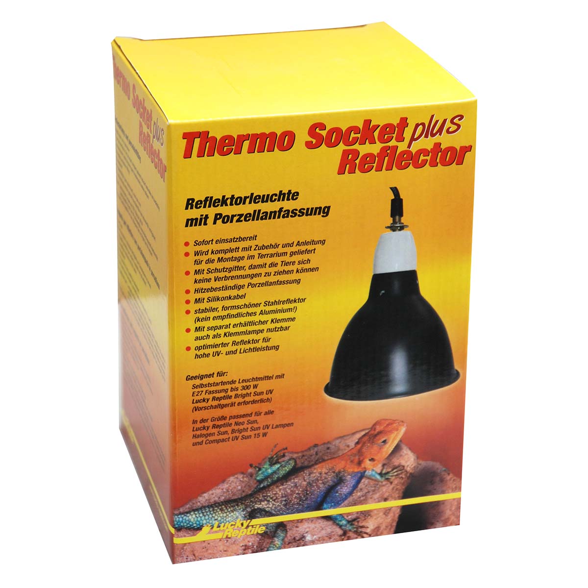Lucky Reptile Thermo Socket + Reflector schwarz