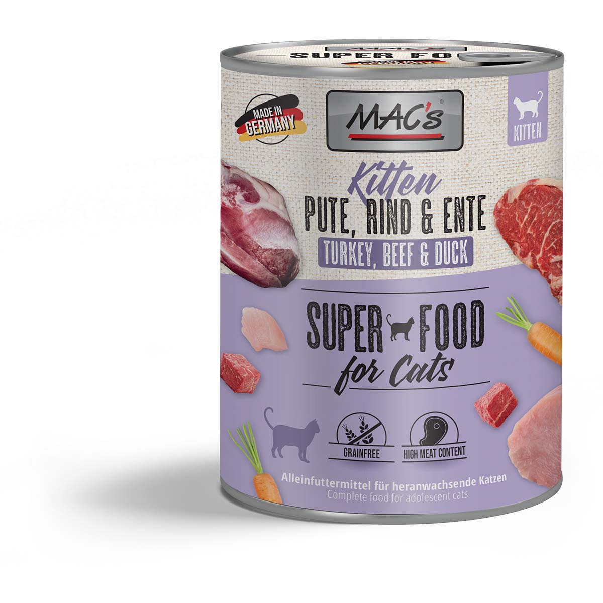 MAC's CAT Kitten Pute, Rind & Ente