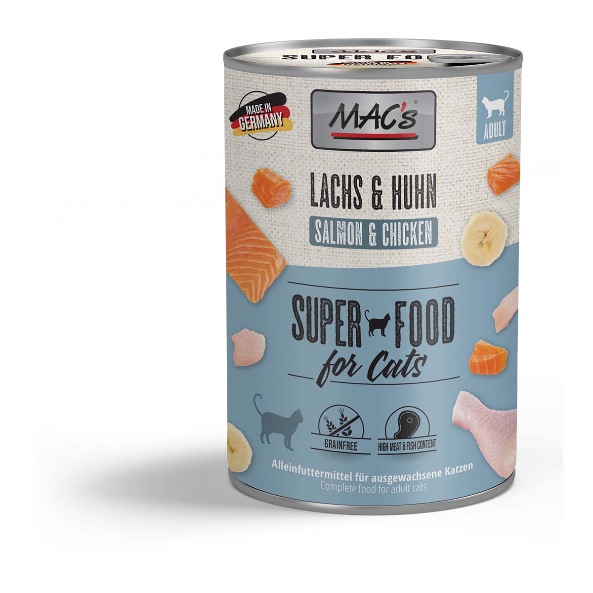 MAC's Cat Fleischmenü Lachs und Hühnchen