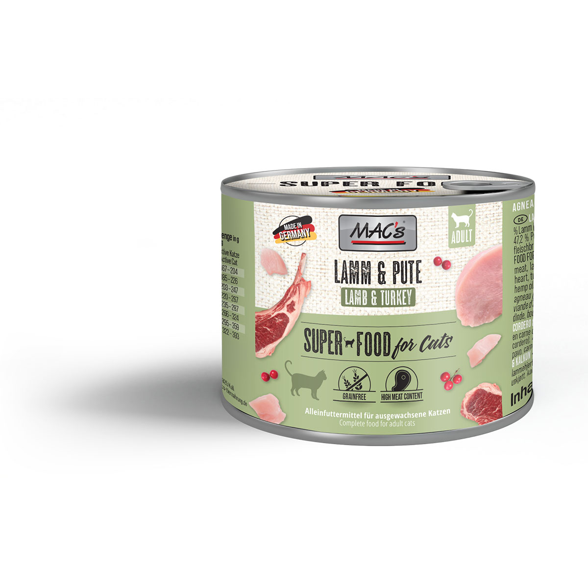 MAC's Cat Fleischmenü Lamm und Pute