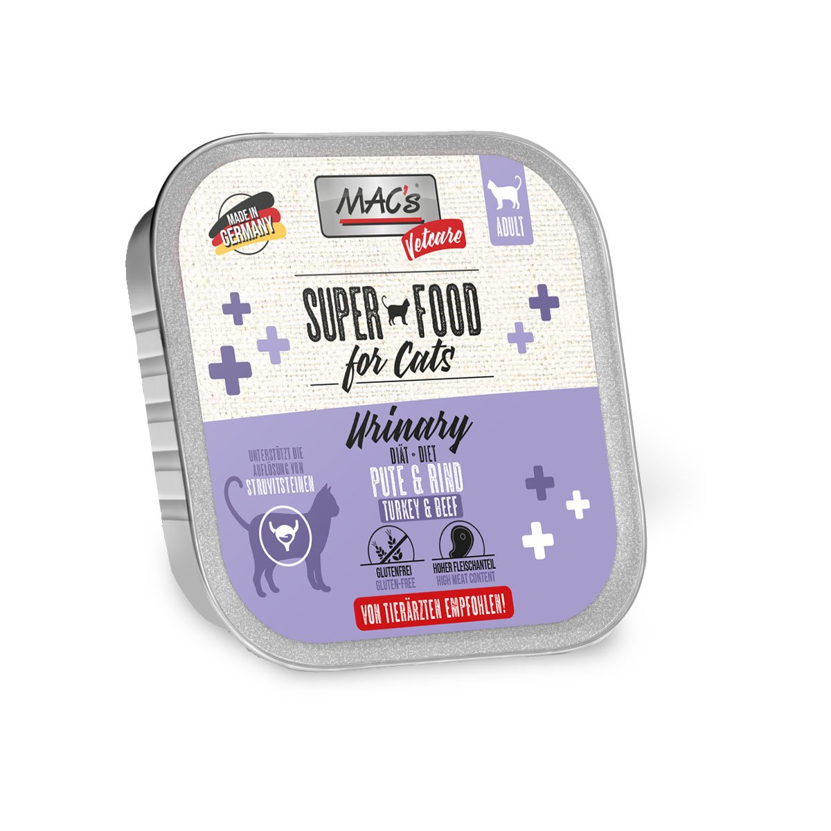 MAC's Cat Vetcare Pute und Rind Urinary