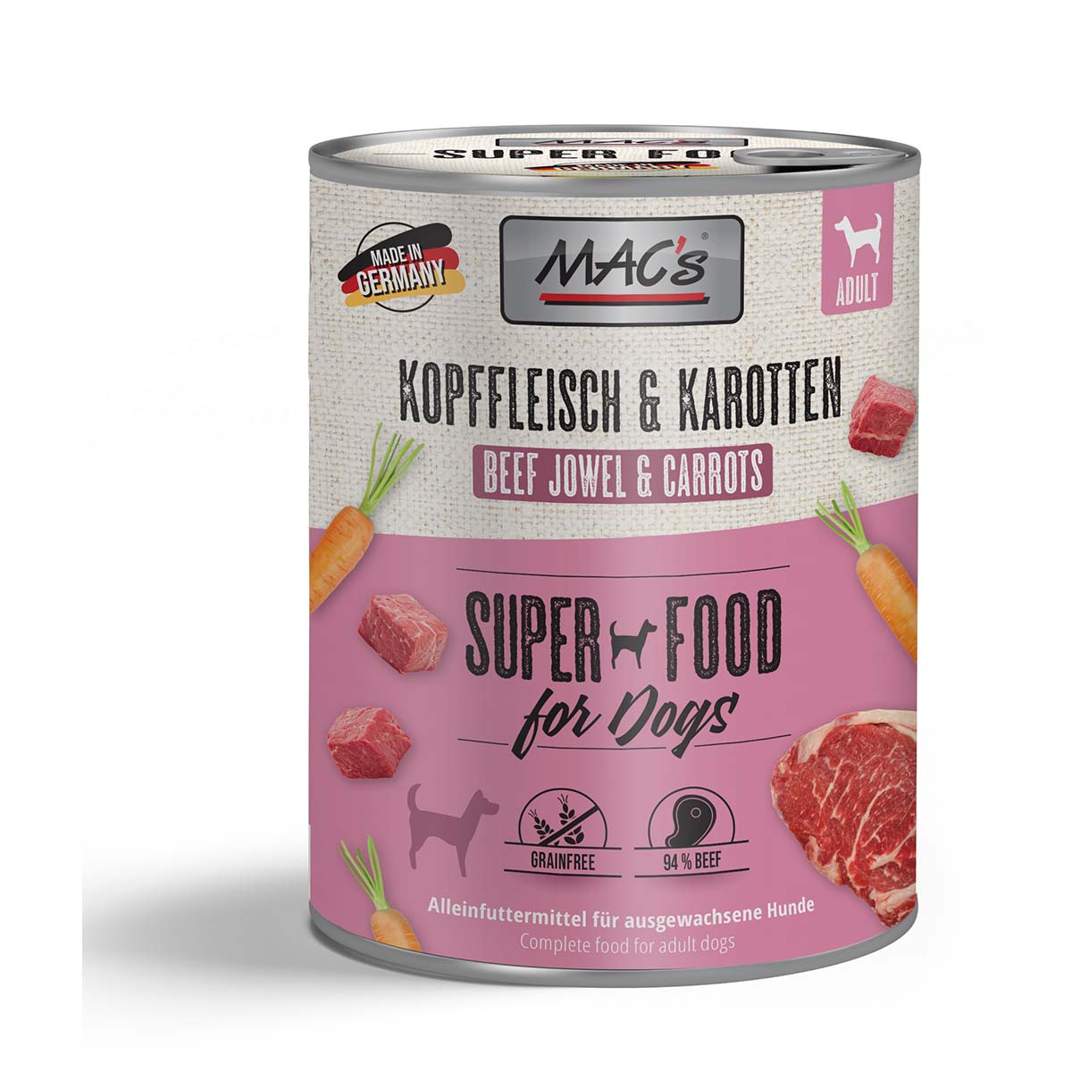 MAC's Dog Kopffleisch und Karotten