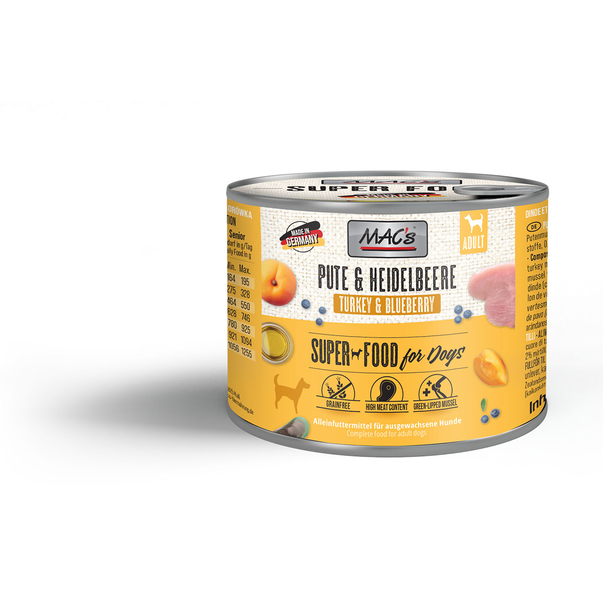 MAC's Dog Pute und Heidelbeeren