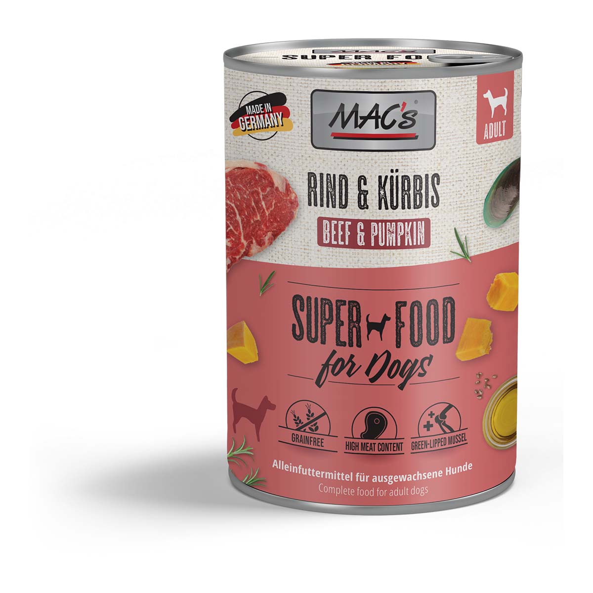 MAC's Dog Rind und Kürbis