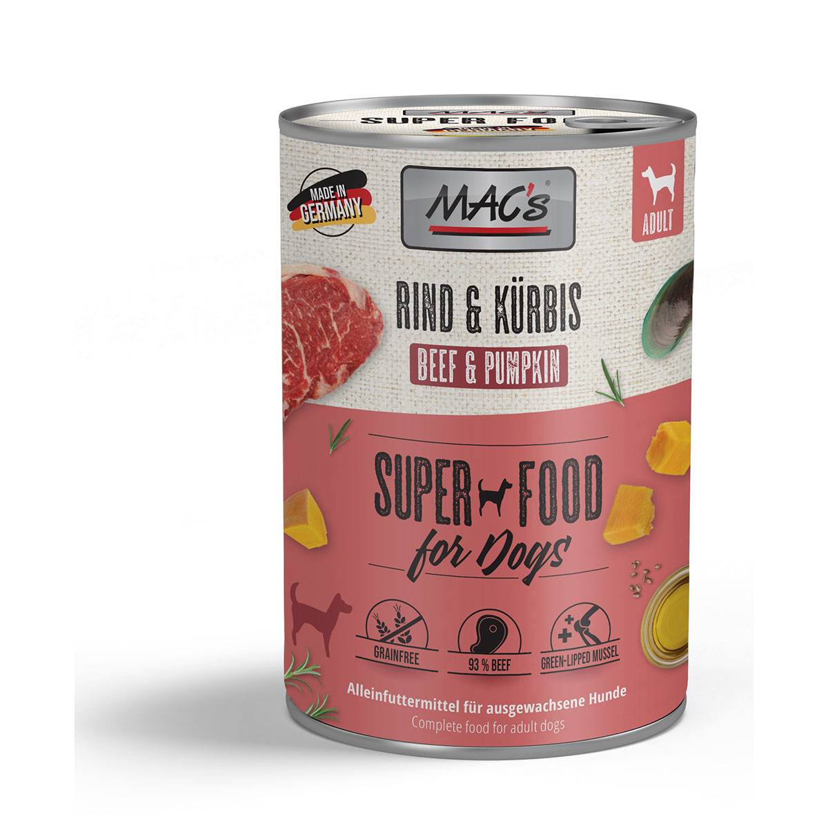 MAC's Dog Rind und Kürbis