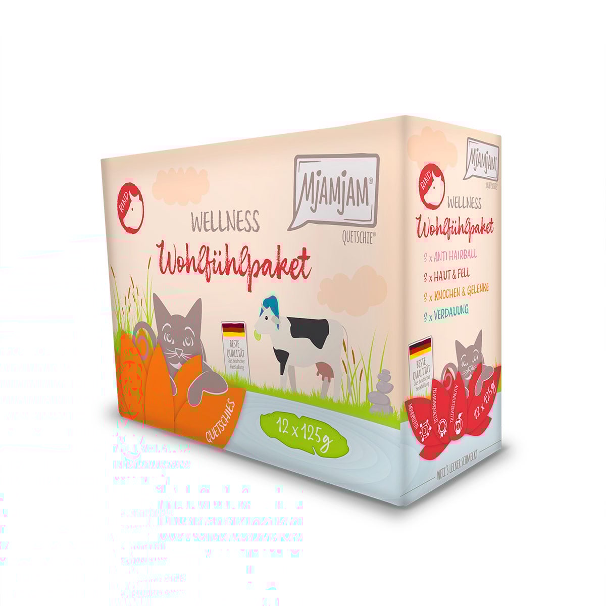 MjAMjAM Wellness Wohlfühlpaket Rind 12x125g