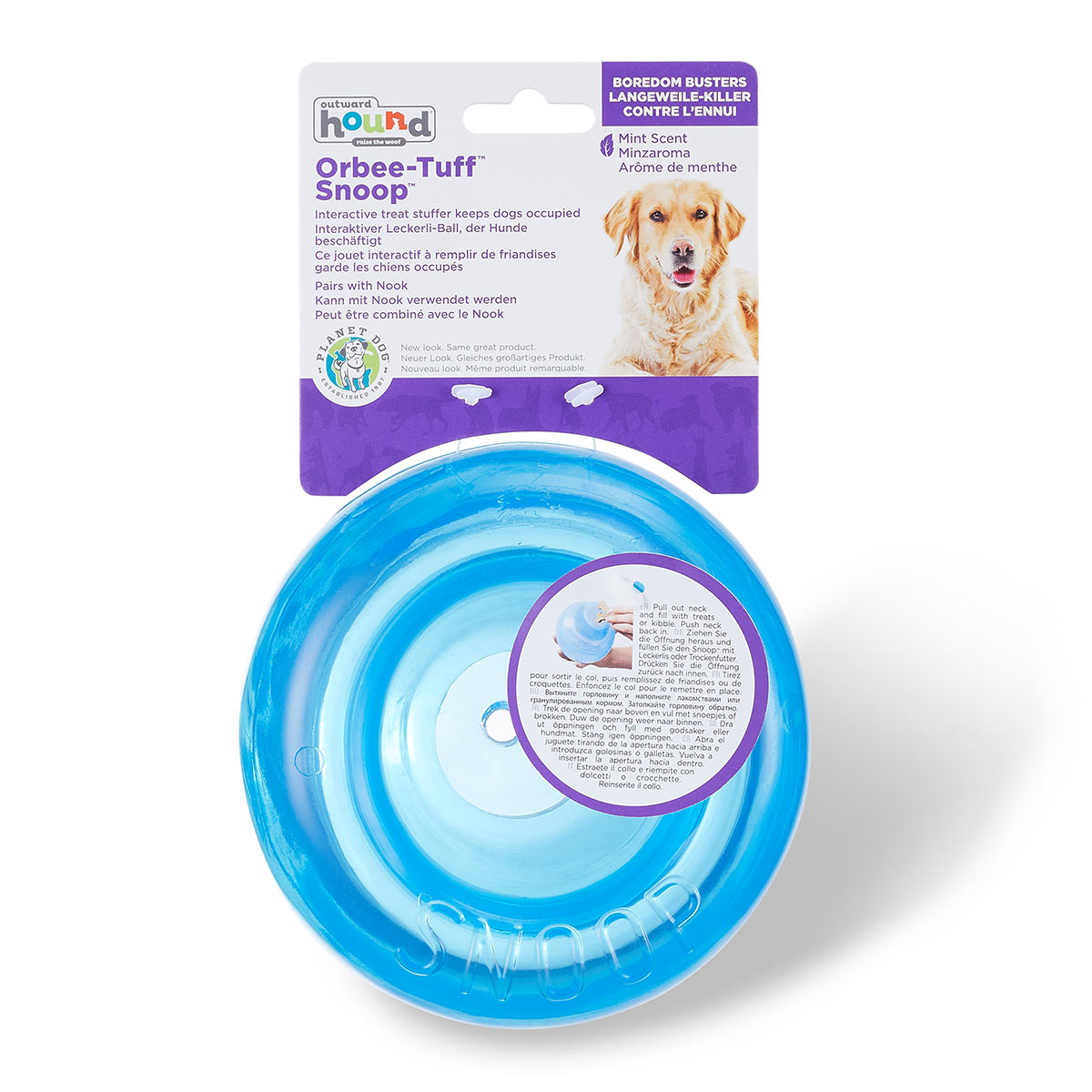 Planet Dog Hundespielzeug Snoop blau für mittlere und große Hunde