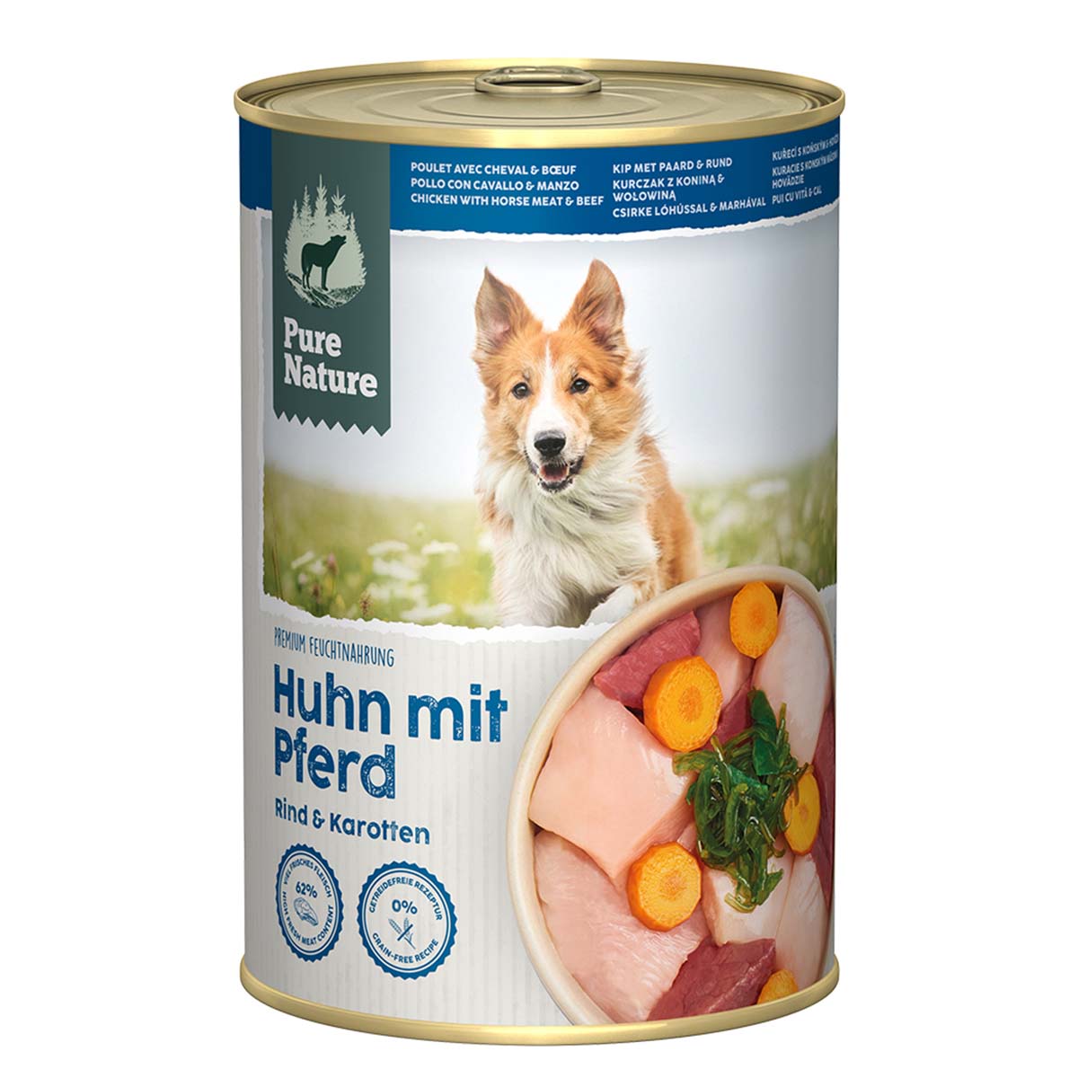 Pure Nature Hund ADULT Huhn mit Pferd &amp; Rind