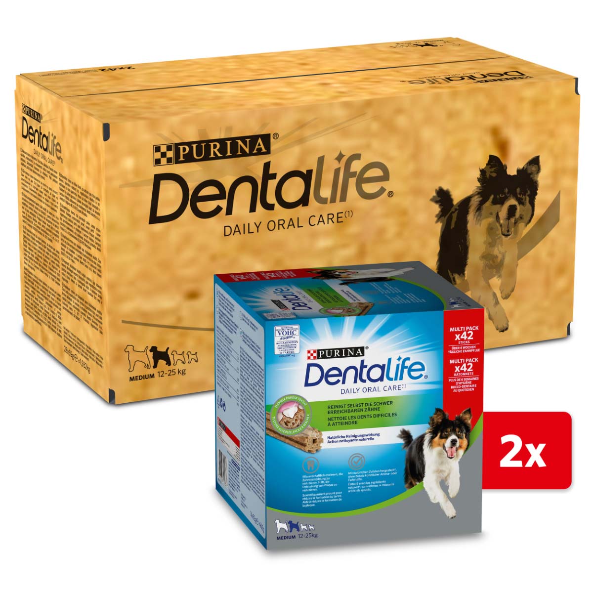 PURINA DENTALIFE Tägliche Zahnpflege-Snacks für mittelgroße Hunde