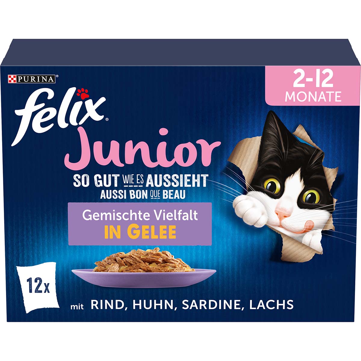 FELIX So gut wie es aussieht in Gelee Junior gemischte Vielfalt 12x85g