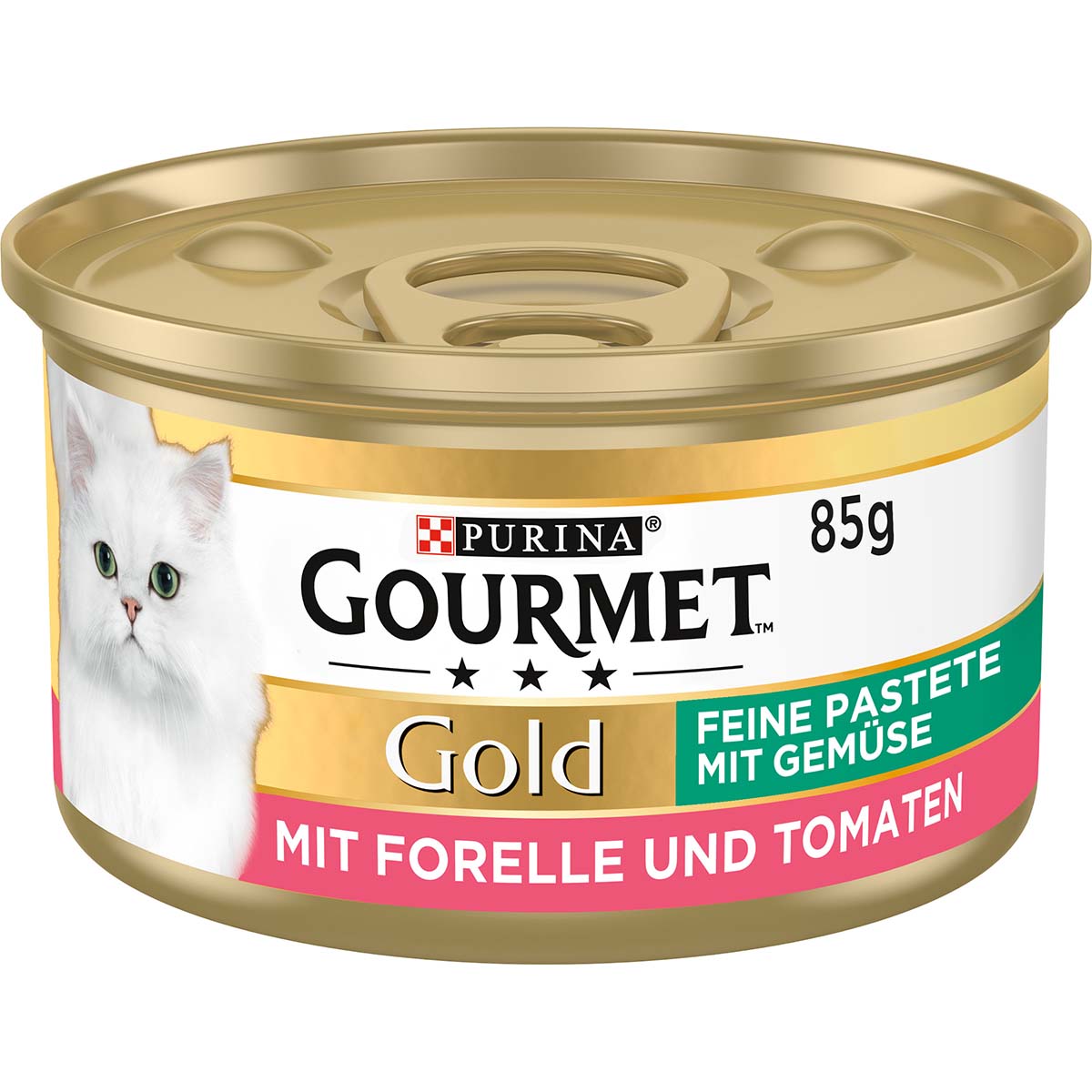 GOURMET Gold Feine Pastete mit Gemüse, Forelle und Tomaten