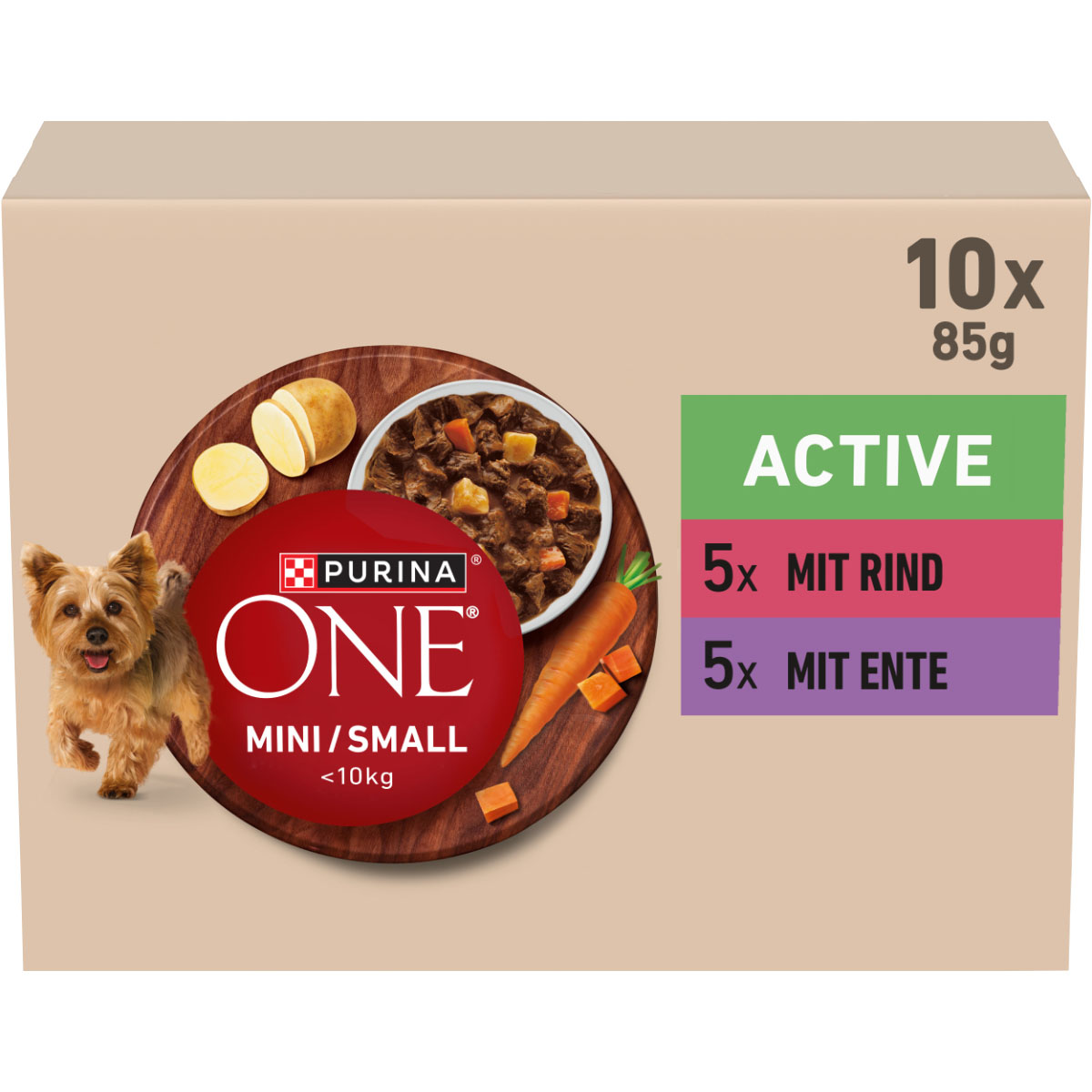 PURINA ONE MINI &lt;10kg Active Multipack 10x85g