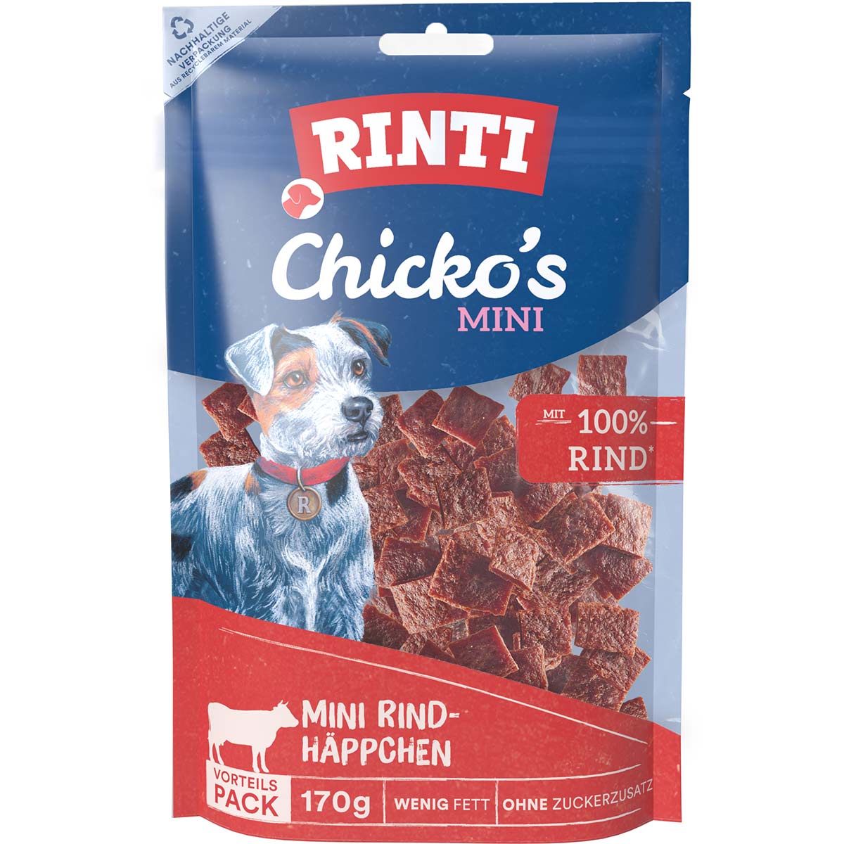 RINTI Chicko's MINI Rind-Häppchen 170 g