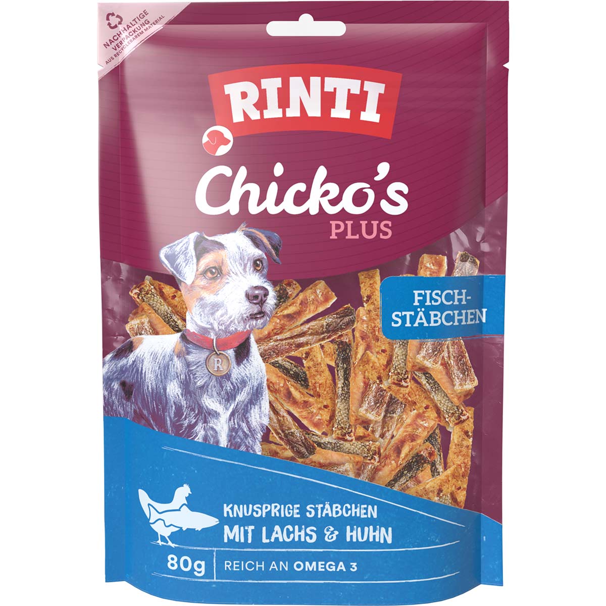 RINTI Chicko's Plus Fischstäbchen mit Lachs &amp; Huhn