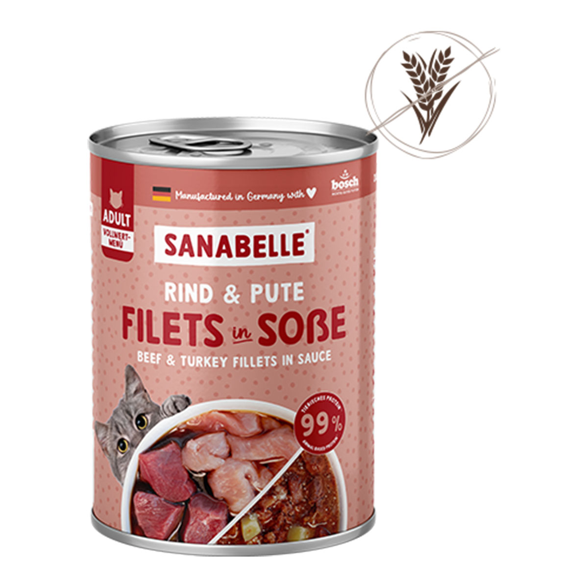 Sanabelle Schlemmertopf mit Rind &amp; Pute