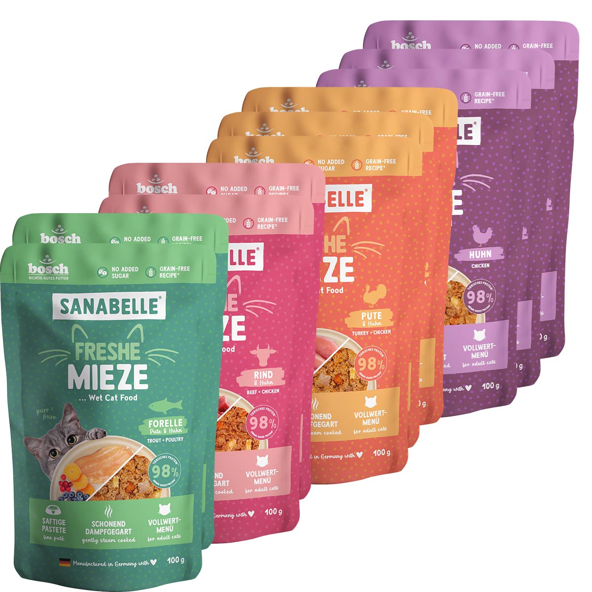 Sanabelle Freshe Mieze - Mixtray 10x100 g