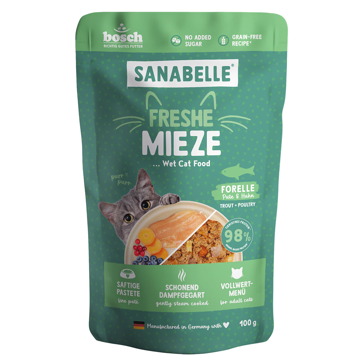 Sanabelle Freshe Mieze Forelle, Pute &amp; Huhn