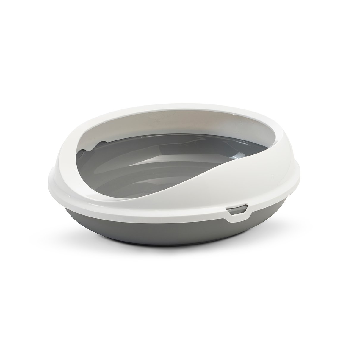 SAVIC Katzentoilette Figaro weiß / grau