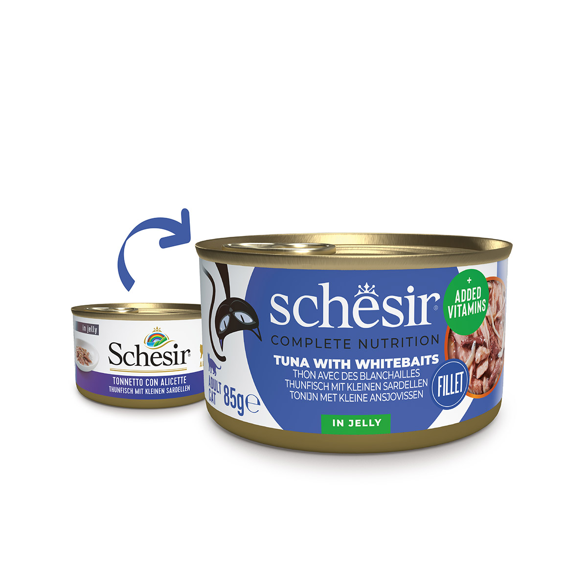 Schesir Cat Complete Thunfisch mit Sardellen in Jelly