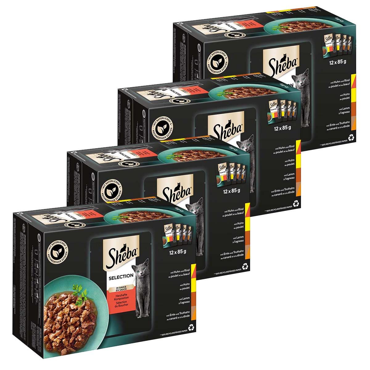 Sheba Selection in Sauce Herzhafte Komposition Multipack