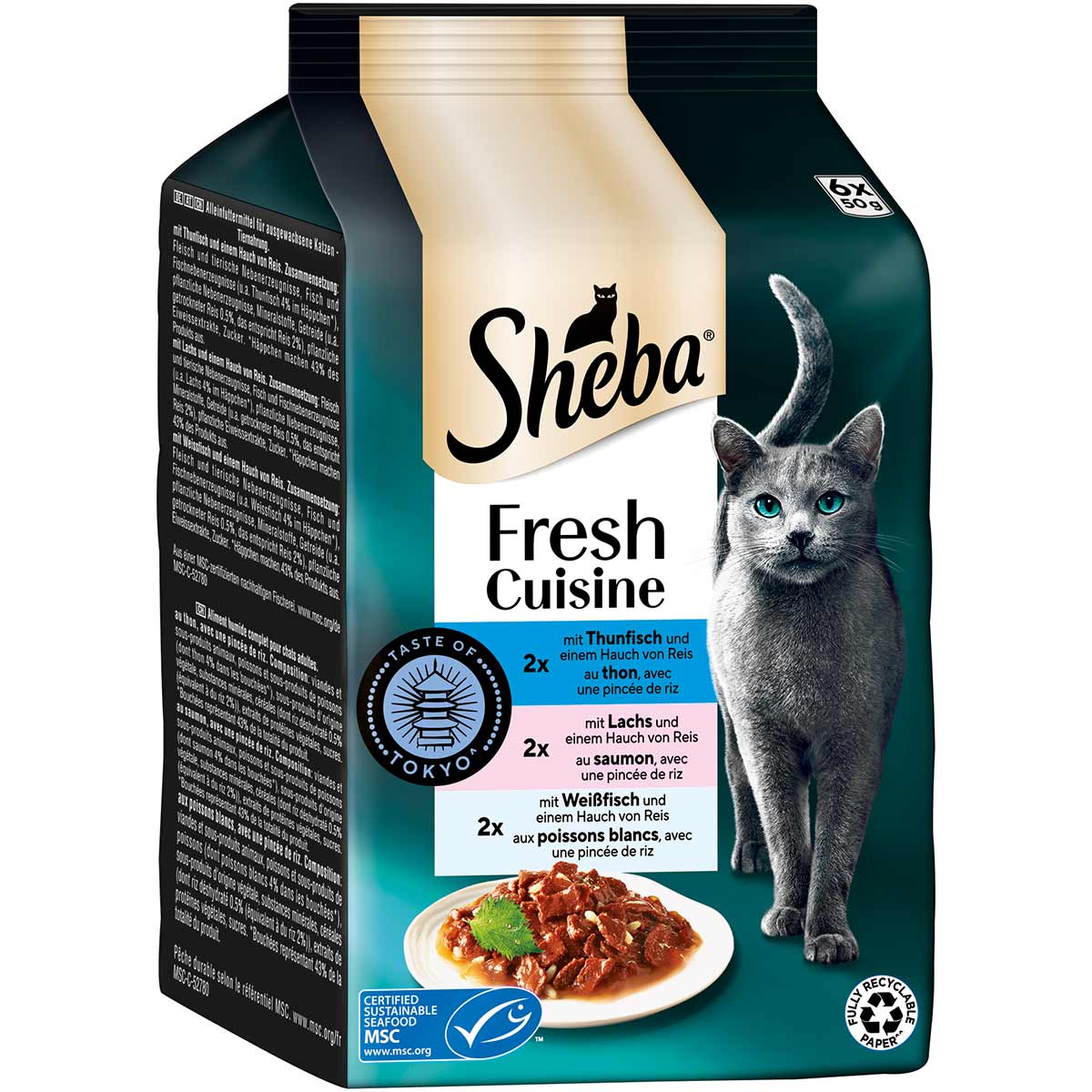 Sheba Fresh Cuisine Taste of Tokyo Thunfisch, Lachs &amp; Weißfisch